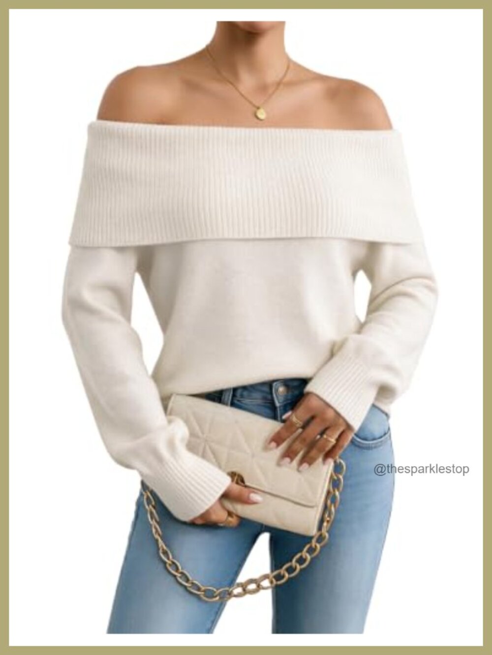 Off Shoulder Ribbed Knit Sweater Long Sleeve Pullover Fall Top